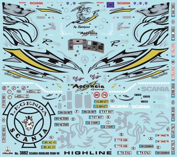 1/24  SCANIA R 560 V8 (RED GRIFFIN)