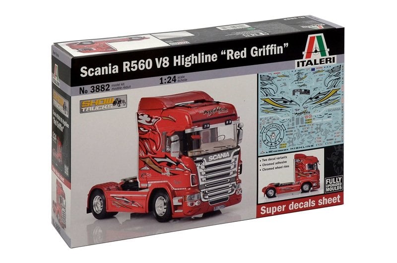 1/24  SCANIA R 560 V8 (RED GRIFFIN)