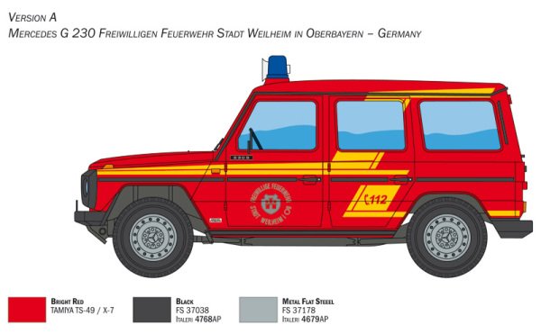 1/24   Mercedes Benz  G230 Feuerwher