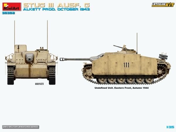 1/35 STUG III AUSF. G ALKETT PROD. OCTOBER 1943 INTERIOR KIT