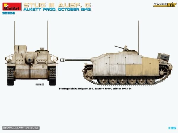 1/35 STUG III AUSF. G ALKETT PROD. OCTOBER 1943 INTERIOR KIT