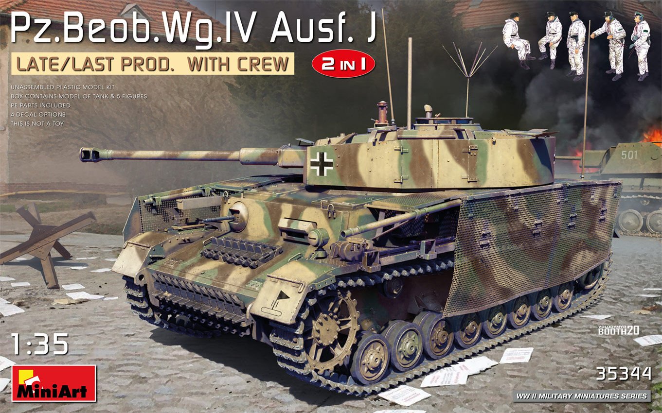 1/35 Pz.Beob.Wg.IV Ausf. J LATE/LAST PROD. 2 IN 1 W/CREW