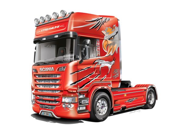 1/24   SCANIA R730 V8 STREAMLINE ''SILVER GRIFFIN''