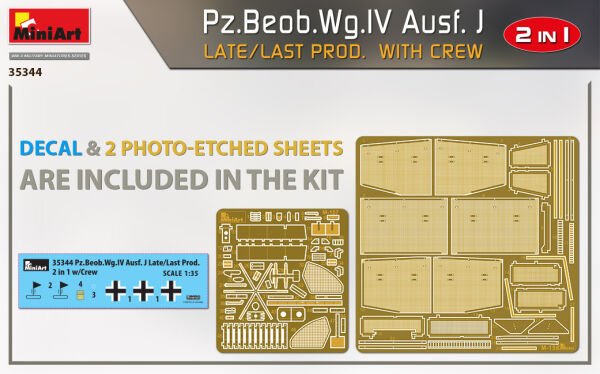 1/35 Pz.Beob.Wg.IV Ausf. J LATE/LAST PROD. 2 IN 1 W/CREW