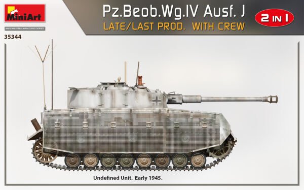 1/35 Pz.Beob.Wg.IV Ausf. J LATE/LAST PROD. 2 IN 1 W/CREW