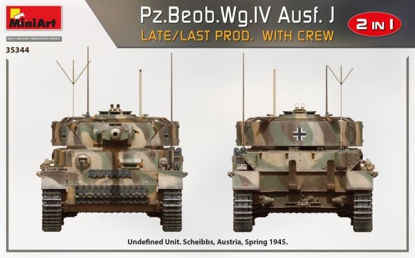 1/35 Pz.Beob.Wg.IV Ausf. J LATE/LAST PROD. 2 IN 1 W/CREW