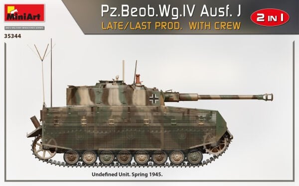 1/35 Pz.Beob.Wg.IV Ausf. J LATE/LAST PROD. 2 IN 1 W/CREW