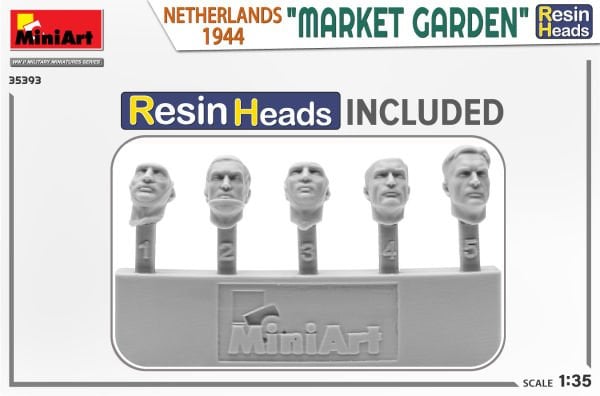 1/35 (MARKET GARDEN) NETHERLANDS 1944  'RESIN HEADS'