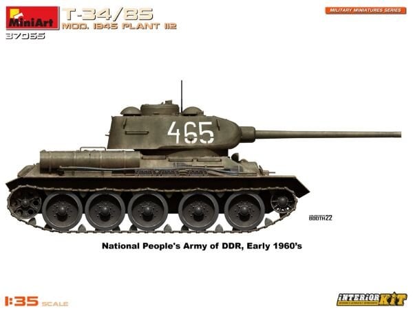 1/35 T-34/85 MOD. 1945. PLANT 112. INTERIOR KIT