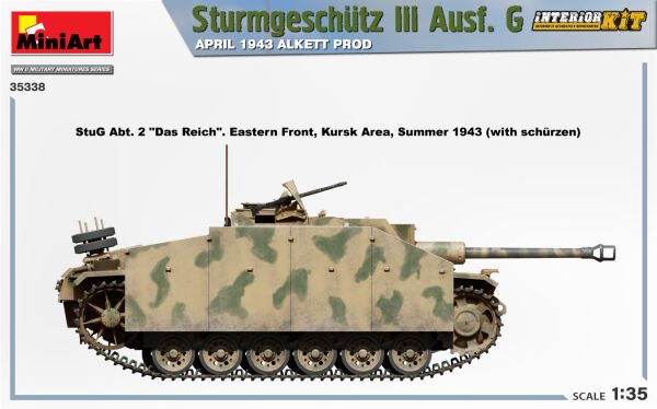 1/35 Sturmgeschutz III Ausf. G APRIL 1943 ALKETT PROD. INTERIOR KIT
