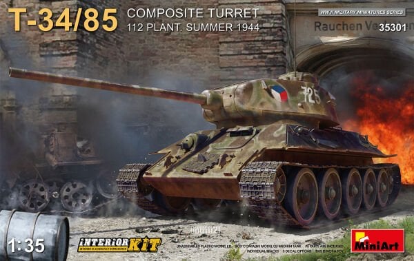 1/35 T-34/85 COMPOSITE TURRET. 112 PLANT. SUMMER 1944 INTERIOR KIT