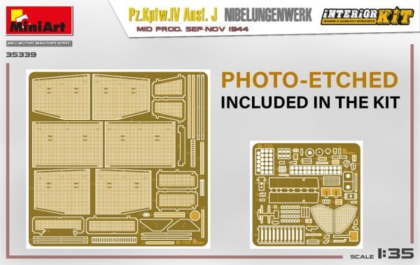 1/35 Pz.Kpfw.IV Ausf. J Nibelungenwerk. MID PROD. SEP-NOV 1944 INTERIOR KIT