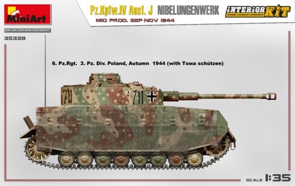 1/35 Pz.Kpfw.IV Ausf. J Nibelungenwerk. MID PROD. SEP-NOV 1944 INTERIOR KIT