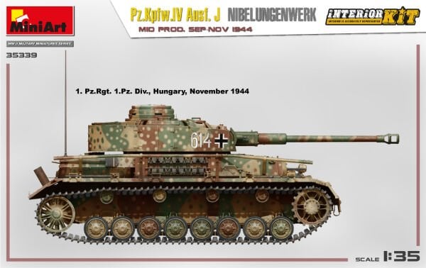1/35 Pz.Kpfw.IV Ausf. J Nibelungenwerk. MID PROD. SEP-NOV 1944 INTERIOR KIT