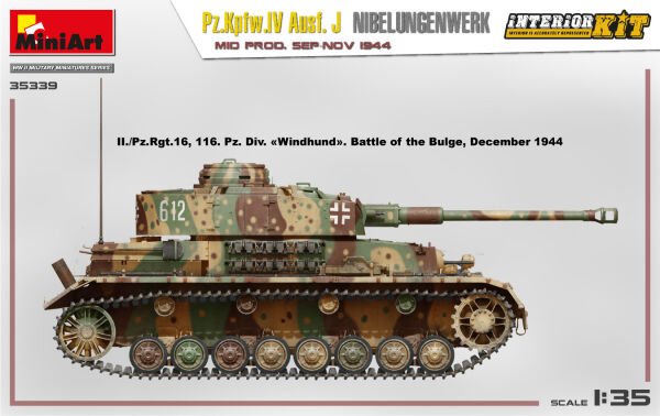1/35 Pz.Kpfw.IV Ausf. J Nibelungenwerk. MID PROD. SEP-NOV 1944 INTERIOR KIT