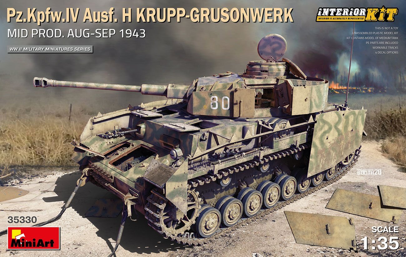 1/35 Pz.Kpfw.IV Ausf. H KRUPP-GRUSONWERK. MID PROD. AUG-SEP 1943. INTERIOR KIT