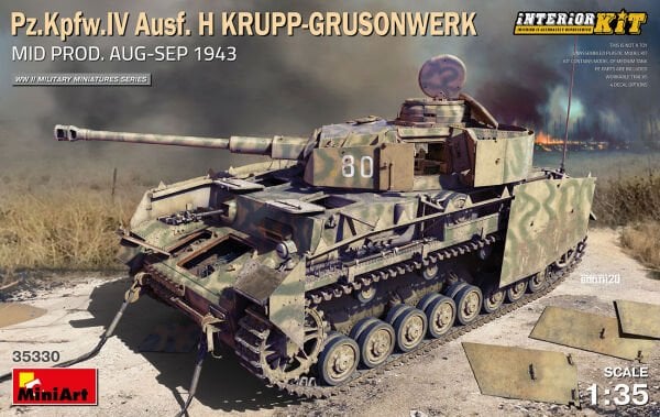 1/35 Pz.Kpfw.IV Ausf. H KRUPP-GRUSONWERK. MID PROD. AUG-SEP 1943. INTERIOR KIT