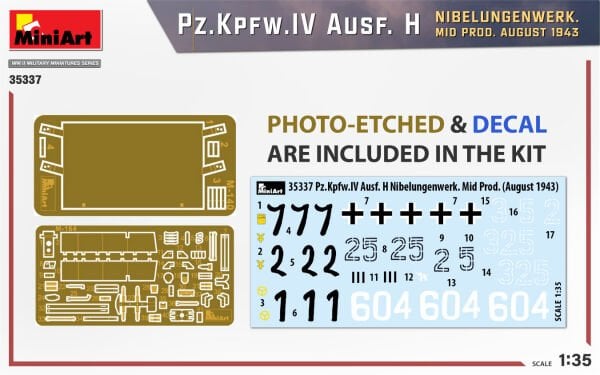 1/35 Pz.Kpfw.IV Ausf. H NIBELUNGENWERK. MID PROD. AUGUST 1943