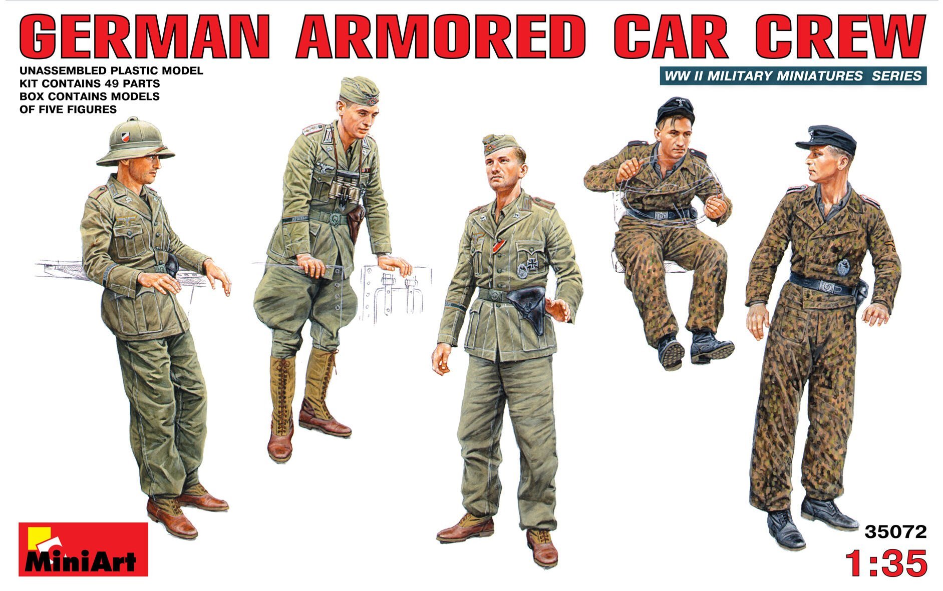 1/35 GERMAN ARMORED CAR CREW