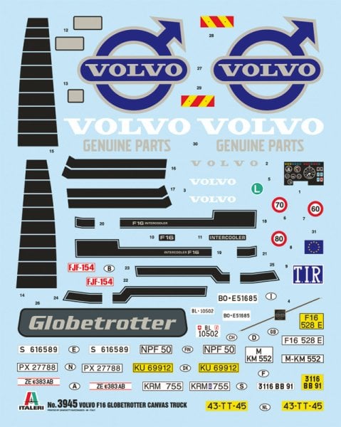 1/24   VOLVO F16 Globetrotter Canvas Truck with elevator