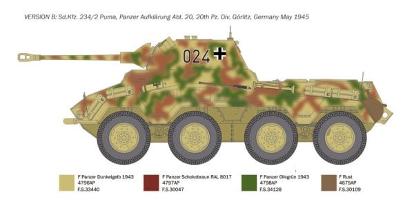 1/35  Sd.Kfz. 234/2 Puma