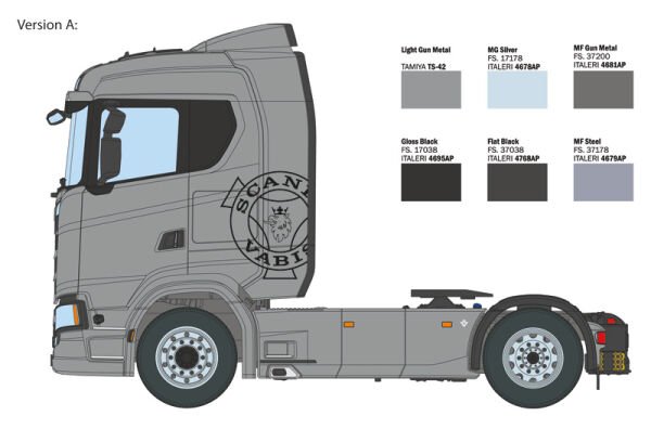1/24 Scania S770 4x2 Normal Roof ''Grey Cab''