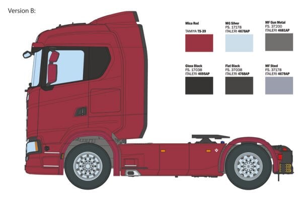 1/24 Scania S770 4x2 Normal Roof ''Grey Cab''