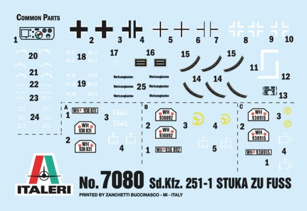1/72 Sd. Kfz. 251/1 Wurfrahmen Stuka zu Fuss