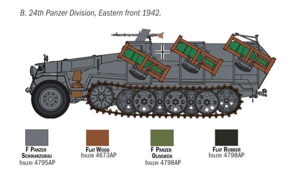1/72 Sd. Kfz. 251/1 Wurfrahmen Stuka zu Fuss