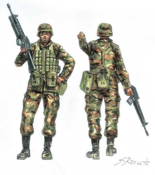 1/72  U.S. Infantry 80s