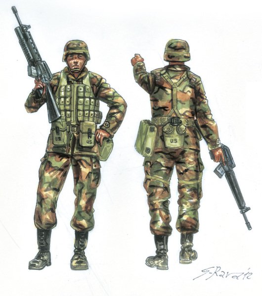 1/72  U.S. Infantry 80s