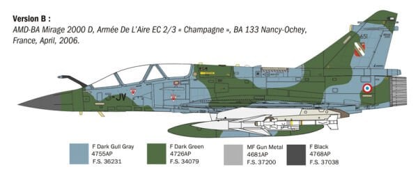 1/72 Mirage 2000 B/D