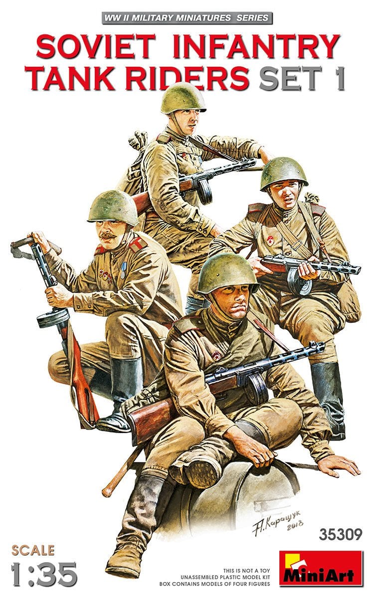 1/35 SOVIET  INFANTRY TANK RIDERS SET 1