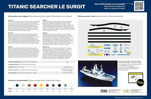 1/200 TITANIC SEARCHER  LE SUROIT
