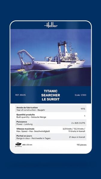 1/200 TITANIC SEARCHER  LE SUROIT