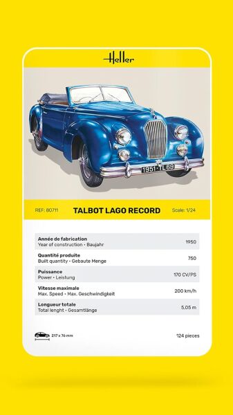 1/24 TALBOT LAGO RECORD