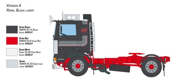 1/24  Volvo F12 Intercooler Low Roof with accessories