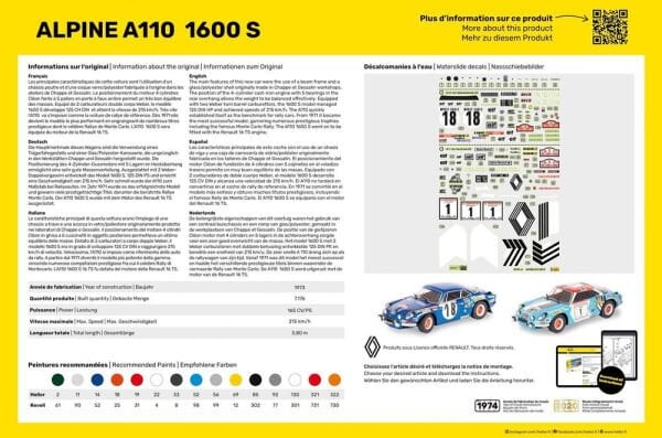 1/24 ALPINA A110 1300 S