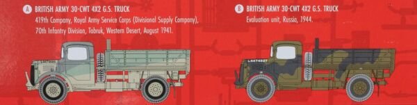 1/35 WWII British Army 30-CWT 4x2 GS Truck (YENİ KALIP)