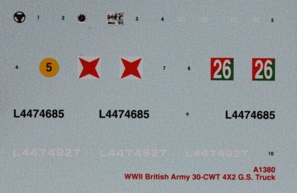 1/35 WWII British Army 30-CWT 4x2 GS Truck (YENİ KALIP)