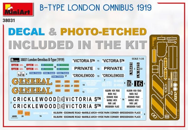 1/35 B-TYPE LONDON OMNIBUS 1919