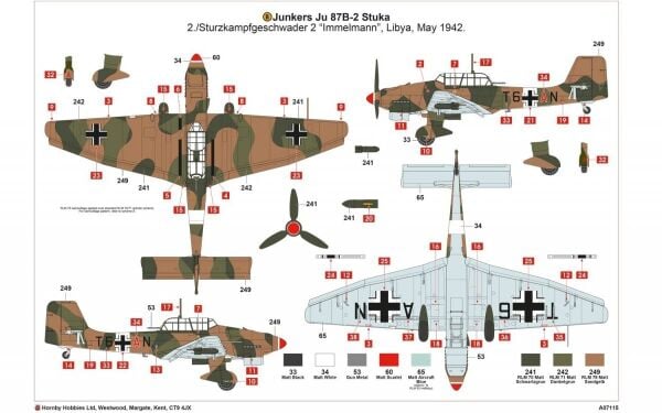 1/48 Junkers Ju87R-2/B-2 Stuka (YENİ KALIP)