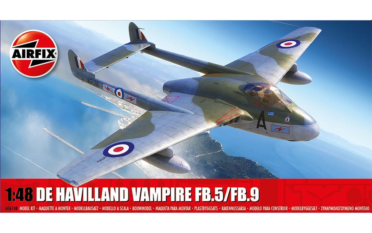 1/48 de Havilland Vampire FB.5/FB.9(YENİ KALIP)