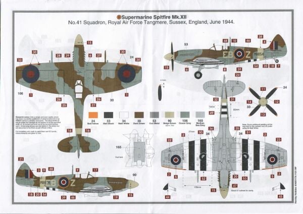 1/48 Supermarine Spitfire Mk.XII (YENİ KALIP)