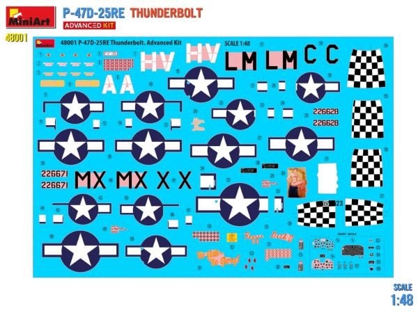 1/48  P-47D-25RE THUNDERBOLT.   (ADVANCED KIT)