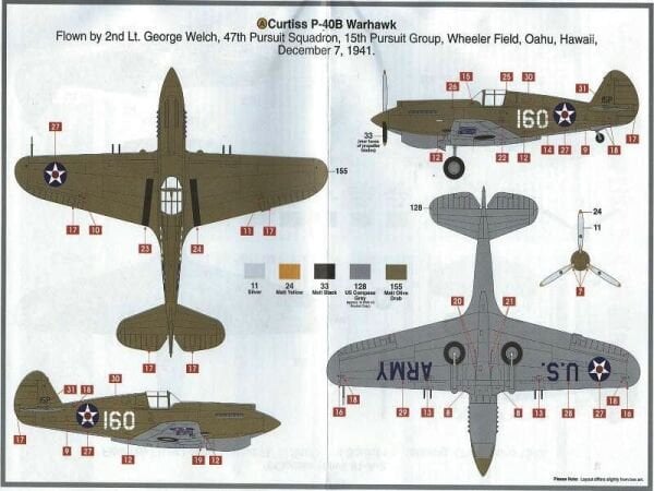 1/48 Curtiss P-40B Warhawk (YENİ KALIP)