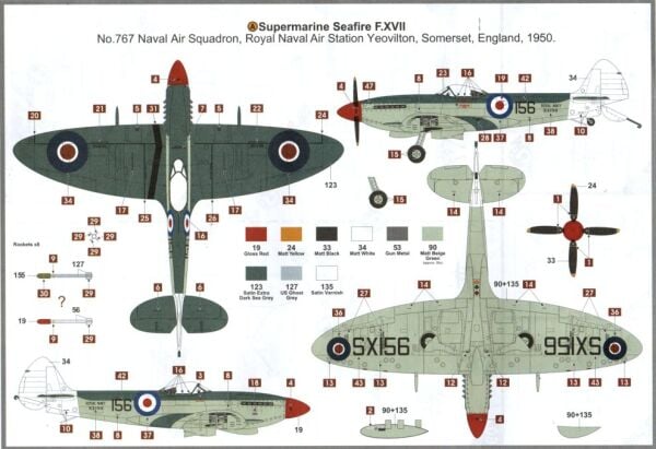 1/48  Supermarine Seafire F.XVII (YENİ KALIP)