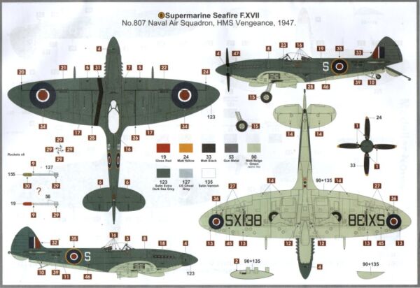 1/48  Supermarine Seafire F.XVII