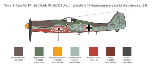 1/72 FW 190 D-9 (NEW DECAL EDITION )