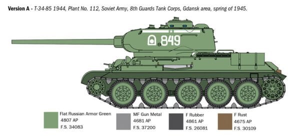 1/35 T34/85 Zavod 112 -1944